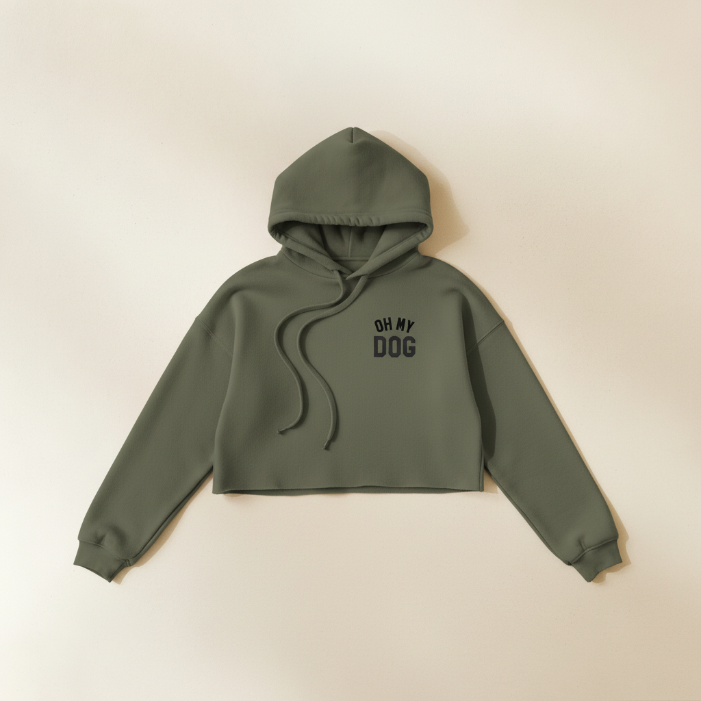 OH MY DOG Cropped Hoodie.