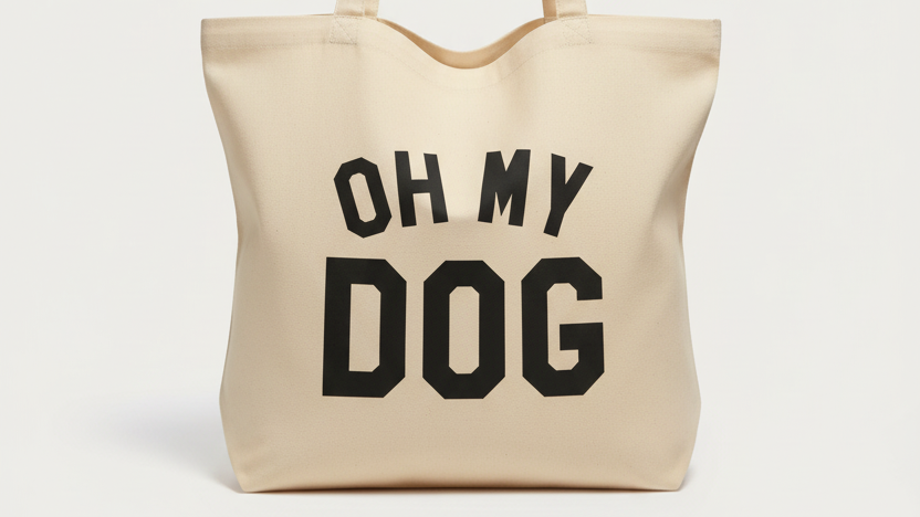 Minimal tote bag product photo